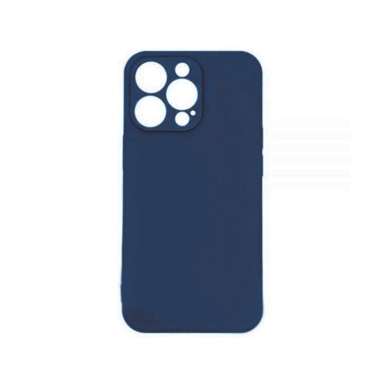 Silicone Case with Camera Shield for Apple iPhone 12 Pro Max Blue